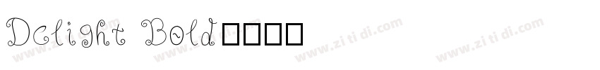 Delight Bold字体转换